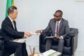 Le ministre Mays Mouissi et l'homme d'affaires, le 18 mars 2026. © D.R.