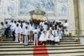 L'Institut du Christ Roi au Gabon à l'occasion d'une célébration en l'honneur des nouveaux communiés. © Facebook/