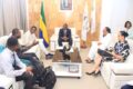 Un moment de l'audience à l'Hôtel de Ville de Libreville. © Com. Mairie/LBV
