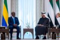 Brice Clotaire Oligui Nguema et le cheikh Mohamed ben Zayed Al Nahyan, en février 2026, à Abu Dhabi. © D.R.