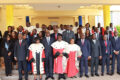 Photo de famille à l’issue de la cérémonie de prestations de serment des comptables, le 23 mars 2026, à Libreville. © GabonReview