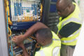Les techniciens de l'ANINF à pied d'œuvre à Oyem, pour l'activation du Réseau de l'Administration Gabonaise (RAG) dans la province du Woleu-Ntem. © D.R.