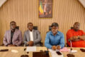 Les membres de la «Coalition pour le salut du Football gabonais», le 18 avril 2026, à Libreville. © D.R.