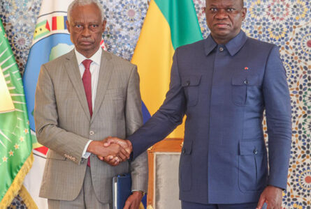 Oligui Nguema et Eugène Mba à l'heure des comptes annoncés. © Communication présidentielle Gabon