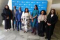 La ministre d’État Camélia Ntoutoume-Leclercq conduisant la délégation gabonaise. © D.R.