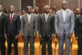 Quelques-uns des membres du gouvernement présents à la cérémonie de présentation de l'enquête. © GabonReview