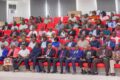 Une vue des leaders syndicaux, lors d’une rencontre avec la ministre du Travail, Jacqueline Bignoumba, en février 2026. © Communication gouvernementale