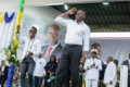 Oligui Nguema à Port-Gentil en mars 2025, durant la campagne électorale pour l’élection présidentielle du 12 avril de la même année. © D.R.