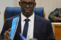 Le ministre de l’Économie, des Finances, de la Dette et des Participations, Thierry Minko, lors de l’audition. © D.R.