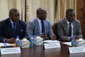 (de gauche à droite) Edgar Moukoumbi, Clotaire Kondja et Sosthène Nguema Nguema, le 28 avril 2026. © Montage IA / GabonReview