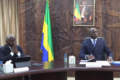 Le ministre Tonangoye, pendant sa présentation. © D.R.