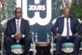 Le ministre de l'Economie, des Finances, Thierry Minko, et le ministre délégué en charge du Budget, Thierry Minko, lors de leur passage sur Gabon Télévision. © GabonReview (Capture d’écran)