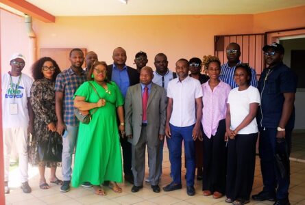 Des professionnels de la presse gabonaise, le 2 mai 2026. © D.R.