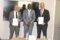 Les directeurs généraux d’Airtel Gabon et de Moov Africa, Thomas Herbert Gutjahr et Zouhier Jorio entourant le ministre Mark Alexandre Doumba. © GabonReview