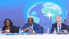 Henri-Claude Oyima, PDG de Groupe BGFIBank lors de l’assemblée générale, le 15 mai 2025. © GabonReview