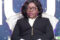 La ministre d’Etat, en charge de la Défense nationale, Brigitte Onkanowa, s’exprimant sur Gabon Télévision. © GabonReview (Capture d’écran)