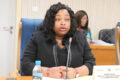 La ministre d’État à l’Éducation nationale, Camélia Ntoutoume-Leclercq, face aux députés de la Commission des Lois, des Affaires administratives et des Droits de l’Homme. © D.R.