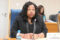 La ministre d’État à l’Éducation nationale, Camélia Ntoutoume-Leclercq, face aux députés de la Commission des Lois, des Affaires administratives et des Droits de l’Homme. © D.R.