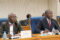 Le président de la Commission des lois, Brice Constant Paillat, et le ministre de la Réforme, des Relations avec les Institutions, François Ndong Obiang. © D.R.