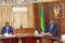 Le vice-président du gouvernement, Hermann Immongault, et le ministre de la Pêche, de la Mer et de l’Économie bleue, Aimé Martial Massamba, le 20 mai 2026. © D.R.