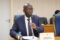 Le ministre de la Justice, Augustin Emane, à l’Assemblée nationale. © D.R.