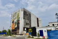 Le chantier du futur Museum of Modern and Ancient Arts, à la Baie des Rois, nouveau front de mer stratégique de Libreville. Le musée est attendu pour 2026. © GabonReview