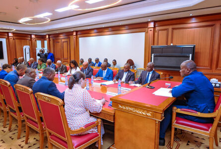 «Certains prélèvements n'ont aucun texte de loi. Appelons cela par son nom : du racket institutionnel», dixit Brice Clotaire Oligui Nguema, le 20 mai 2026. © Com présidentielle Gabon