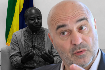 Jean-Louis Roumegas et Alain-Claude Bilie-By-Nze : une interpellation purement symbolique, mais un risque réputationnel bien réel pour Libreville. © GabonReview