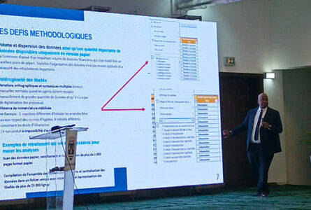 Le maire de la commune de Port-Gentil Pascal Houangni Ambouroue présentant les résultats de l'audit interne. © GabonReview