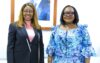 La ministre gabonaise de la Fonction publique, Laurence Ndong, et son homologue ivoirienne Anne Désirée Ouloto, à Abidjan. © Communication gouvernementale