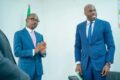 Mays Mouissi (à gauche) et Mark Alexandre Doumba, le 5 mai 2026. © Communication gouvernementale