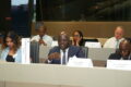 L’ambassadeur du Gabon près le Benelux, Régis Immongault Tatangani, lors de son intervention, le 24 juin 2026. © D.R.