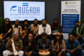 Artistes et créateurs gabonais au cœur de la réforme du Bugada, qui entend moderniser la collecte et la redistribution des droits d’auteur grâce à un suivi plus précis de l’exploitation des œuvres. © GabonReview/Illustration IA