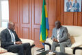 Joël Dominique Ledaga, président de l’APDPVP et Mark-Alexandre Doumba, le 9 juin 2026. © GabonReview