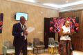 La présidente de la Fondation Vanessa Adande et le Directeur général du Centre diagnostic de Libreville en plein discours, le 25 juin 2026 à Libreville. © GabonReview