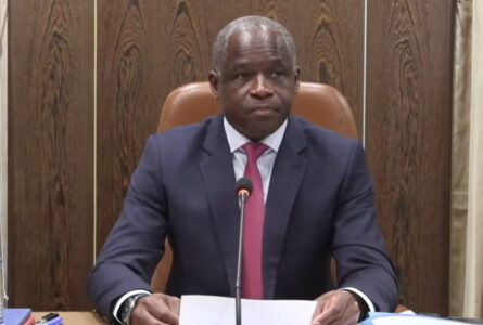 Le vice-président du gouvernement, Hermann Immongault, le 3 juin 2026. © GabonReview (capture d’écran)