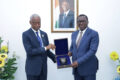 Le maire de Libreville, Eugène Mba, et le vice-gouverneur du District autonome d’Abidjan, Paulin Claude Danho. © D.R.