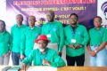 Les membres du SYNTEE+ face à la presse, le 27 juin 2026. © GabonReview