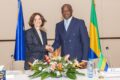 L’ambassadrice de l’Union européenne au Gabon, Cécile Abadie, et le vice-président du gouvernement gabonais, le 8 juin 2026, à l’occasion de l’ouverture du Dialogue de partenariat Gabon–Union européenne, organisé à Libreville. © D.R.