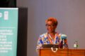 La ministre gabonaise de la Planification et de la Prospective, Louise Pierrette Mvono, lors de sa prise de parole, à Dakar. © D.R.