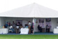 Une vue des stands au Village du service public, le 25 juin 2026 à Libreville. © GabonReview