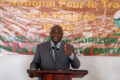 Le président du PNTP, Jean Remy Yama, le 13 juin 2026 à Libreville. © GabonReview