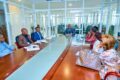 Séance de travail entre l'ANINF et la délégation d'AB Entheos, mandatée par la WCS, à la Tour de l'agence, le 16 juillet 2026, à Libreville. © ANINF