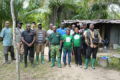 Les randonneurs du press tour des 8 et 9 juillet derniers dans le parc d’Akanda. © GabonReview