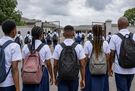 Uniforme réglementaire, coiffures diverses : la question que pose la pétition. (Illustration générée par IA) © GabonReview