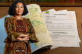 En vidant le texte de ses garanties contre la fraude et l'impunité des agents, la réforme du régime foncier laisse la loi elle-même difficile à saisir, dénonce la députée Justine Lékogo. © GabonReview / Montage