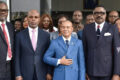 Photo de famille à l’issue de la cérémonie de prise de fonction du nouveau DG du groupe Gabon Télévisions. © D.R.