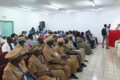 Des auxiliaires de commandement lors de la sensibilisation sur le VIH-Sida et la tuberculose. © GabonReview