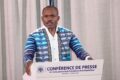Le Conseiller spécial et porte-parole de la présidence de la République, Théophane Nzame-Nze Biyoghe, face aux journalistes, le 17 juillet 2026, à Libreville. © D.R.