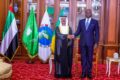 Joasim Mohamed Mubarak Alqasimi, ambassadeur des Émirats arabes unis avec résidence à Libreville, reçu par Oligui Nguema, le 8 juillet 2026. © Com. présidentielle